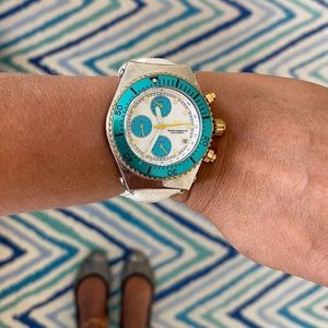 TECHNOMARINE White Leather Chronograph Watch